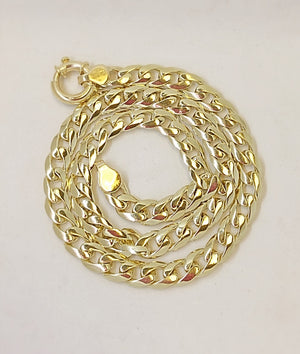 Solid Gold Curb D-Link Chain