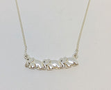 Silver Trio of Elephants Pendant with Chain