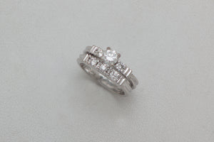 White Gold Engagement or Wedding Ring
