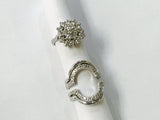 White Gold Engagement and Wedding Ring
