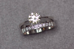 White Gold Engagement Ring or Wedding Ring