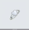 Silver Heart Panel Ring