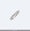 Silver Eternity Ring for Engagement or Wedding with Cubic Zirconia