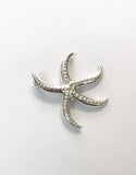 Silver Starfish Pendant Large 5cm