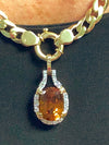 Citreen and Diamond Gold Pendant